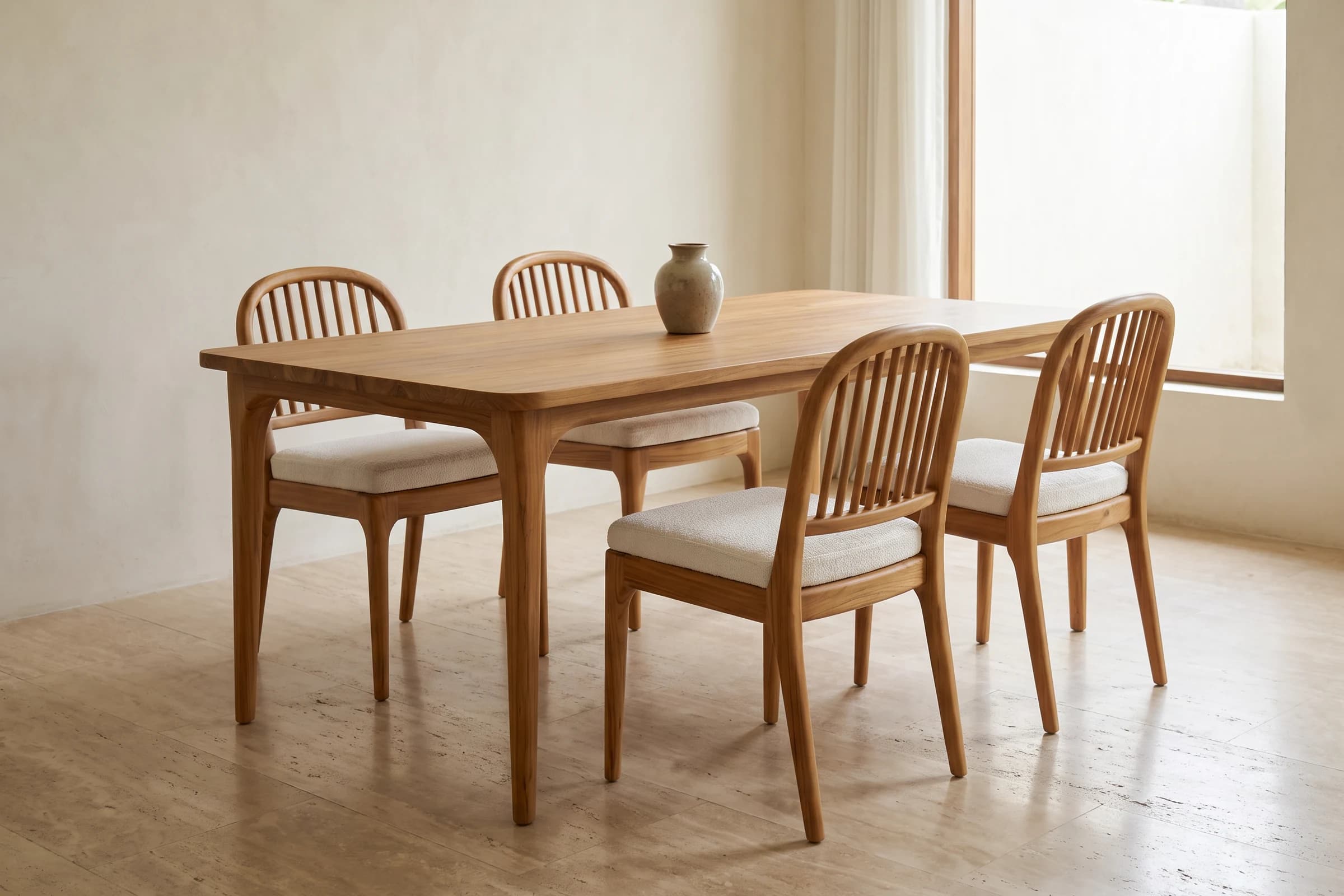 Side Chair with spindle back in an interior