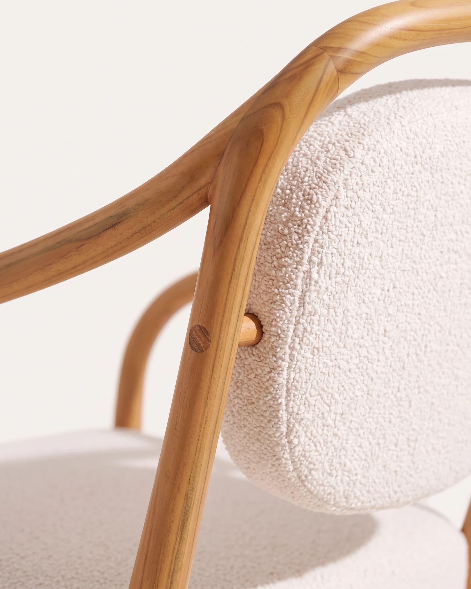 Easy Chair with upholstered back, detail