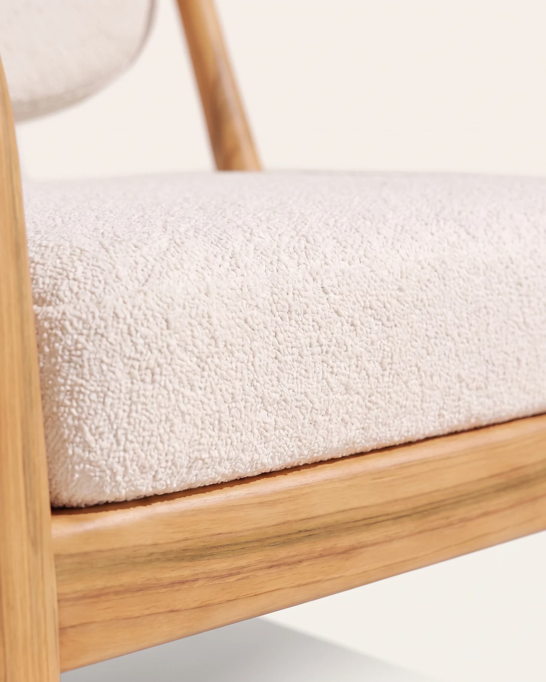 Easy Chair with upholstered back, detail