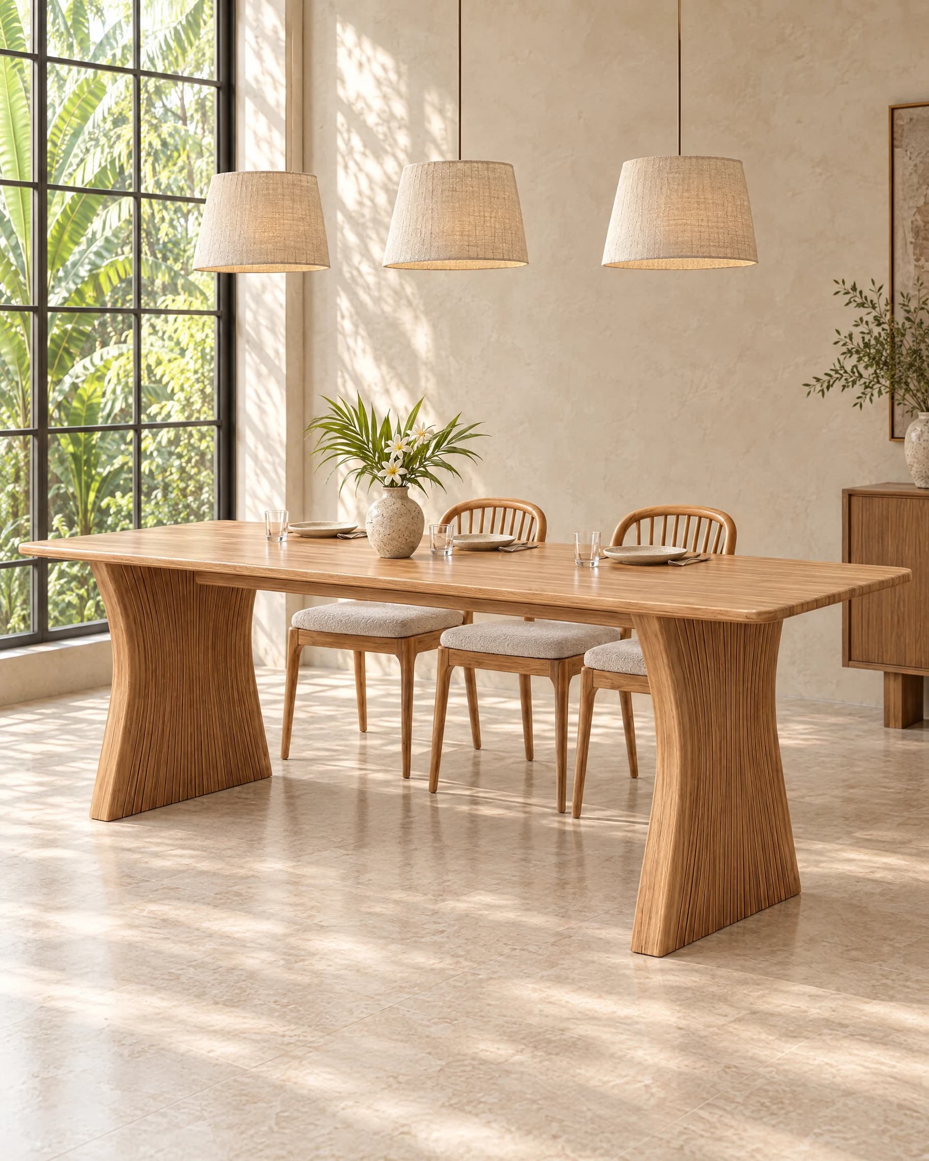 Panel Table in an interior
