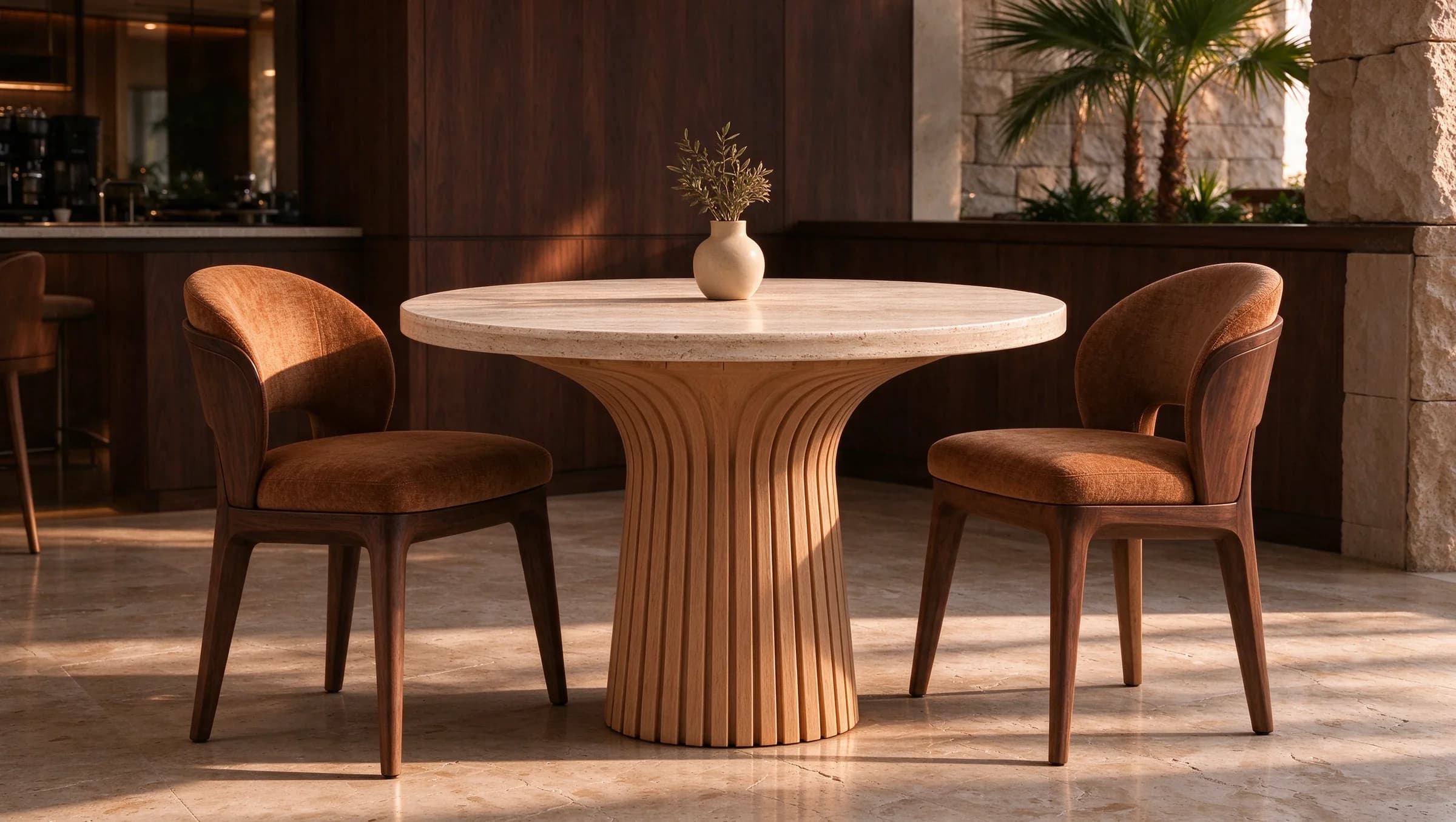 Restaurant Table in an interior