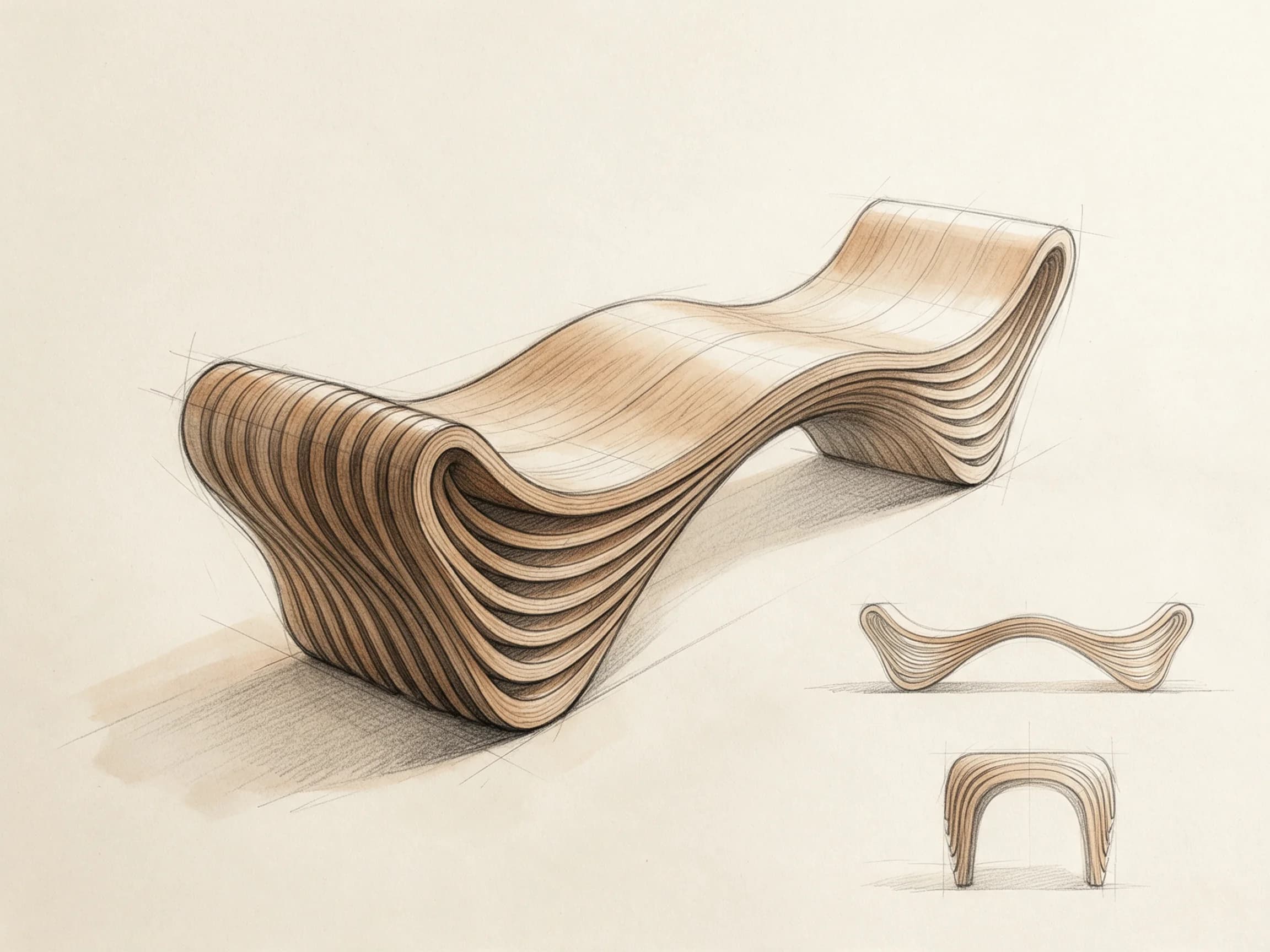 STUDY 05 — Bench — wave seat
